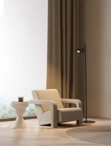 LED stmievateľný čierna stojaca lampa Kedros
