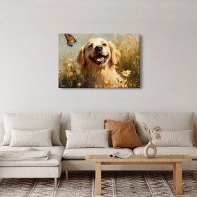 Obraz - Šťastný psík (90x60 cm)