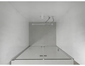 Mexen Lima, skladacie sprchové dvere do otvoru 100 x 190 cm, 6mm číre sklo, chrómový profil, 856-100-000-01-00