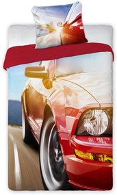 DETSKÉ BAVLNENÉ OBLIEČKY CARS 160X200 CM, 1KS 70X80 CM VZOROVANÉ
