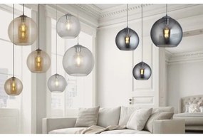 Searchlight - Luster na lanku BALL 1xE27/60W/230V čierna