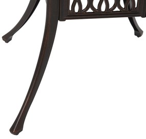 Okrúhly záhradný stôl ⌀ 90 cm hnedý ANCONA Beliani