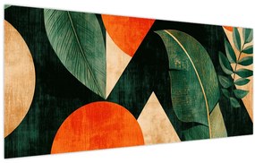 Obraz - Geometrické prírodné motívy II. (120x50 cm)