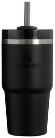 Čierna termoska so slamkou z nehrdzavejúcej ocele 600 ml Quencher H2.0 FlowState Tumbler Black – Stanley