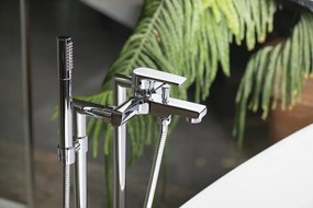 Sapho Sapho, KAI podomietkový sprchový set s pákovou batériou, otočný prepínač, 2 výstupy, čierna matná, KA43/15-04