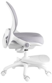 Detská rastúca stolička Neoseat KIDDY ONE — látka, sivá