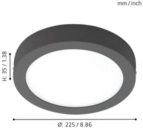 Eglo 98173 - LED Stmievateľné vonkajšie svietidlo ARGOLIS-C LED/16,5W/230V IP44