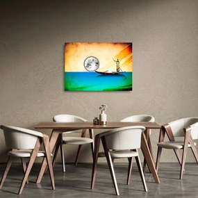 Sklenený obraz - Staroveká maľba (70x50 cm)
