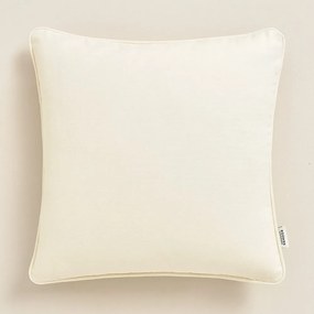 Elegantná obliečka na vankúš v krémovej farbe 40 x 40 cm