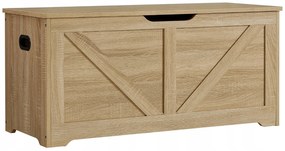 Úložný box LEHAC s vekom 100x46cm, dub sonoma