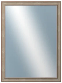 DANTIK - Zrkadlo v rámu, rozmer s rámom 60x80 cm z lišty TOOTH malá strieborná (3162)