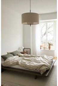 Hnedá dvojlôžková posteľ z borovicového dreva s roštom 180x200 cm Japan – Karup Design
