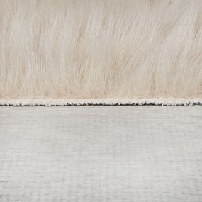Flair Rugs, Kusový koberec Waffle Faux Fur Ivory, 180x290, béžová, obývacia izba
