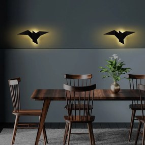Čierne LED nástenné svietidlo Pacali – Opviq lights