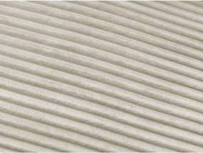 Béžová menčestrová pohovka na každodenné spanie/rozkladacia 240 cm Hugo – Bobochic Paris