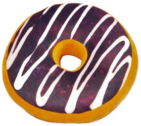 Dekoračný vankúšik Donut s polevou 38 cm