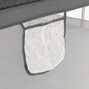 Detská ohrádka – zatvorená, 200 × 180 × 66 cm, skladacia, sivá Springos HA7529