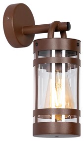 Priemyselná vonkajšia nástenná lampa hrdzavohnedá IP44 - Ruben