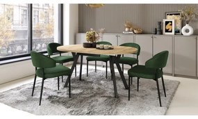 Jedálenský stôl ARTUR dub craft/čierna