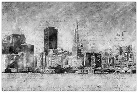 Obraz - Coffee art city (90x60 cm)