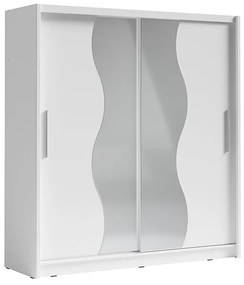 Šatníková skriňa s posuvnými dverami Birgamo Typ 1 - biela