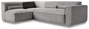 Svetlosivá rohová pohovka (ľavý roh) Flex Felix – Miuform
