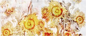 Obraz - Slnečnica, maľba (120x50 cm)