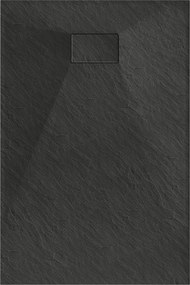 Mexen Hugo, SMC obdĺžniková sprchová vanička 100 x 70 cm, čierna matná, 42707010