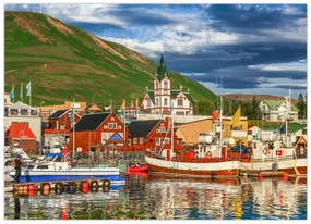 Obraz - Húsavík (70x50 cm)