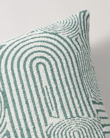 Karin - jednoduchá obliečka, 60x40cm farba produktu zelená látka zapletaná, vzorované