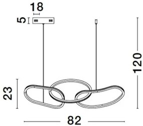 LED luster Girish 82 zlaté