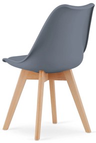 Dekorstudio Dizajnová stolička ENZO 007 tmavo sivá Počet stoličiek: 2ks