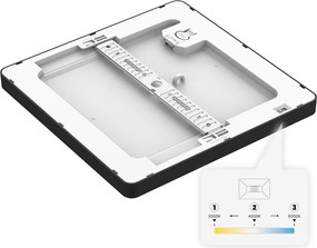 Stropné LED svietidlo Evora Square, 1x LED 24w, 3000-6000k, 3CCT, b