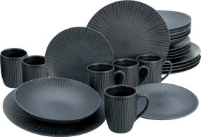 XXXLutz KOMBINOVANÝ SERVIS Vesuvio Schwarz 24-dielne Creatable - Online Only bytové doplnky - 007768066501