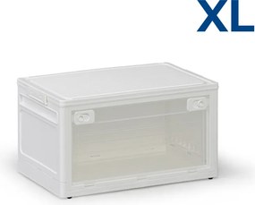 Veľký skladací regálový box XL 62 l, 558x360x310 mm, biely