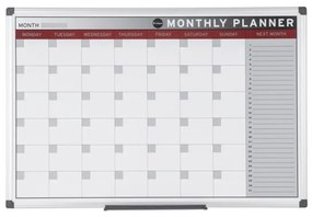 Bi-Office Mesačná plánovacia tabuľa, magnetická, 600 x 450 mm