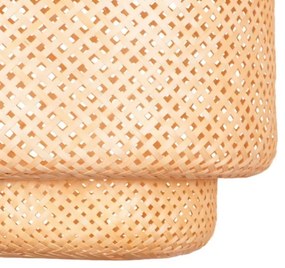 Luster na lanku BERTA 1xE27/20W/230V pr. 50 cm bambus