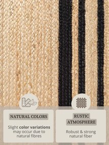 Koberec Hanse Home JUTTA prírodný / zlatý / čierny