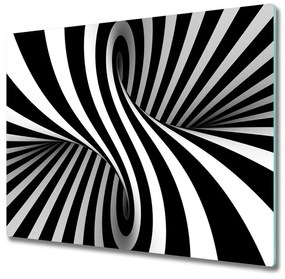 Sklenená doska na krájanie Vírenie abstrakcie 60x52 cm