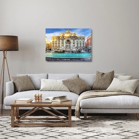 Sklenený obraz - Fontána di Trevi (70x50 cm)