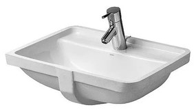 DURAVIT Starck 3 umývadlo na dosku s otvorom, s prepadom, 490 mm x 365 mm, 0302490000