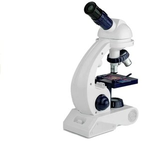 LEAN TOYS Mikroskop s príslušenstvom - biely