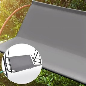 Sedák na zahradní houpačku BUSTIA 140x100 cm šedý