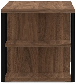 Čierny TV stolík v dekore orecha 190x45 cm Albi - TemaHome