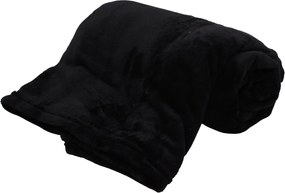 Home Elements Mikroflanelová deka, čierna