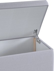 Truhlica čalúnená farba produktu sivá látka lesklá, zamatová