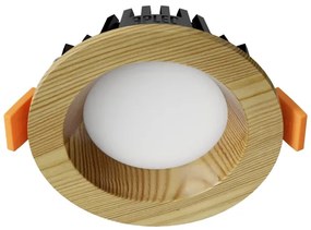 APLED - LED Podhľadové RONDO WOODLINE LED/3W/230V 3000K pr. 9 cm borovica masív