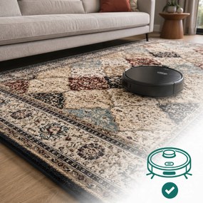 Angel Carpet, Kusový koberec Sultan 25 Blue/red, 80x150, viacfarebná, kancelária