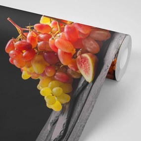 Samolepiaca fototapeta vínne zátišie s hroznom