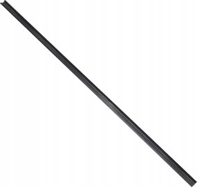 BERGE LED hliníkový profil zapustený 2m čierny - sada